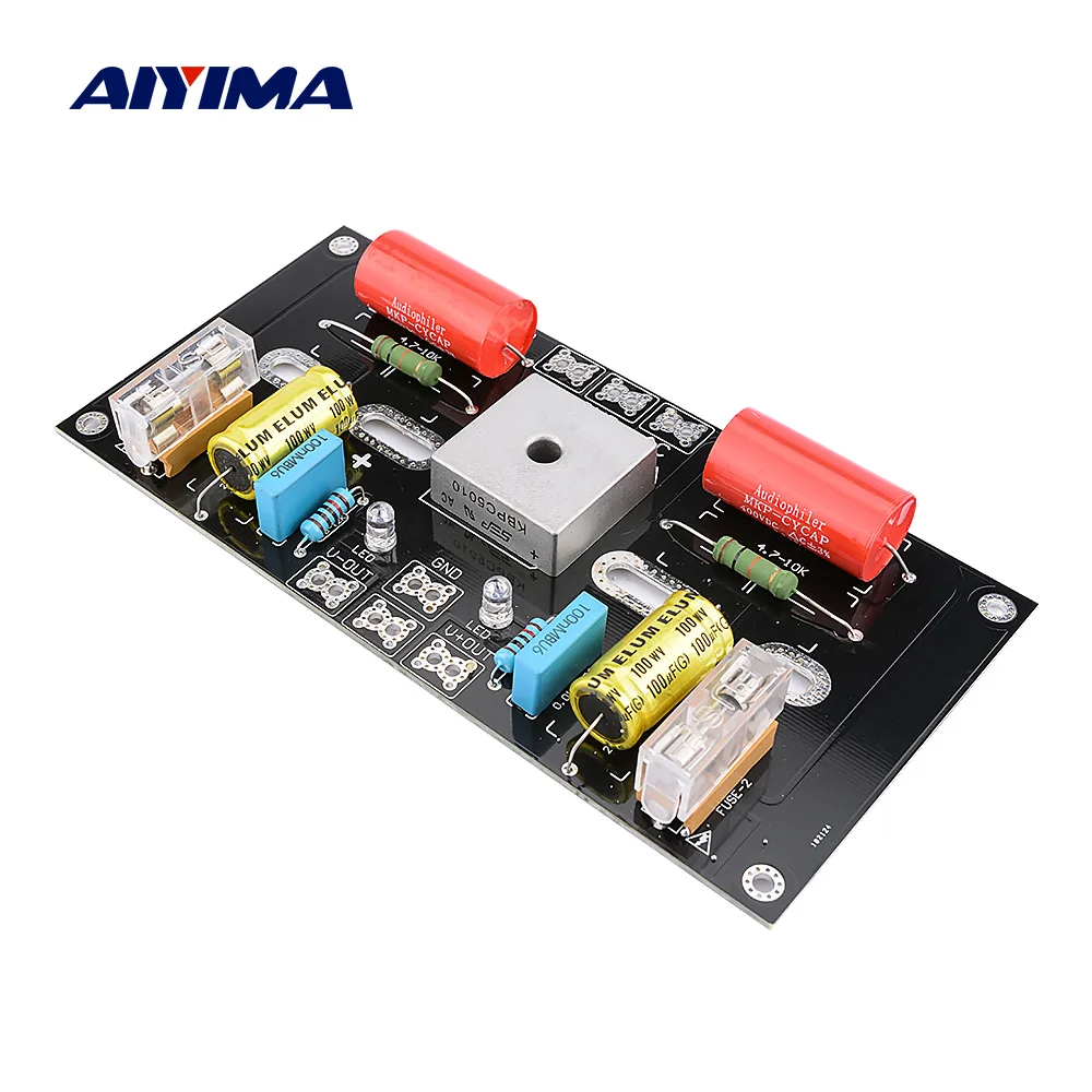 

Плата питания AIYIMA, 50 А, 50-78 мм, 2 конденсаторный усилитель