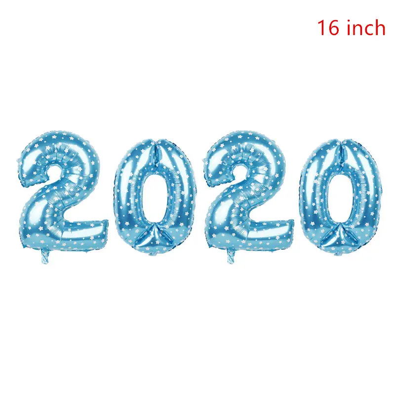 16inch star blue Новогодние фольгированные шары, бутылка, радужные шары, новогодние украшения, черная звезда, испанский год, вечерние гелиевые шары - Цвет: 16inch star blue