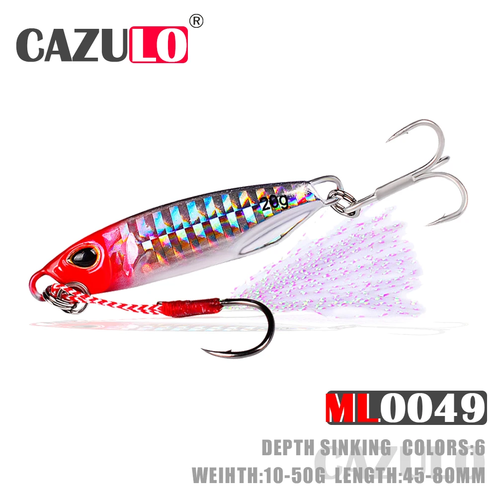 

Sinking Jig Fishing Tackle Lure Accesorios Isca Artificial Weights 10-50g Baits Bass Holographic De Pesca Carp Fish Goods Leurre