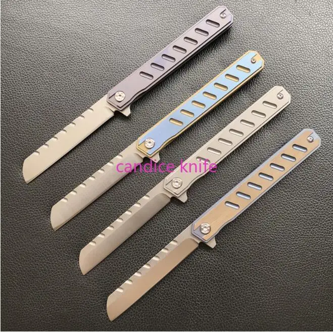 C088 Commander D2 лезвия одного мяч титановый подшипник ручка сплава ЧПУ складной нож