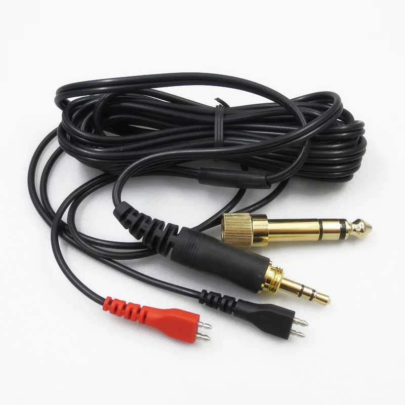 

HD25 HD560 HD540 HD480 1x Black Audio Cables Connector Replace For Sennheiser