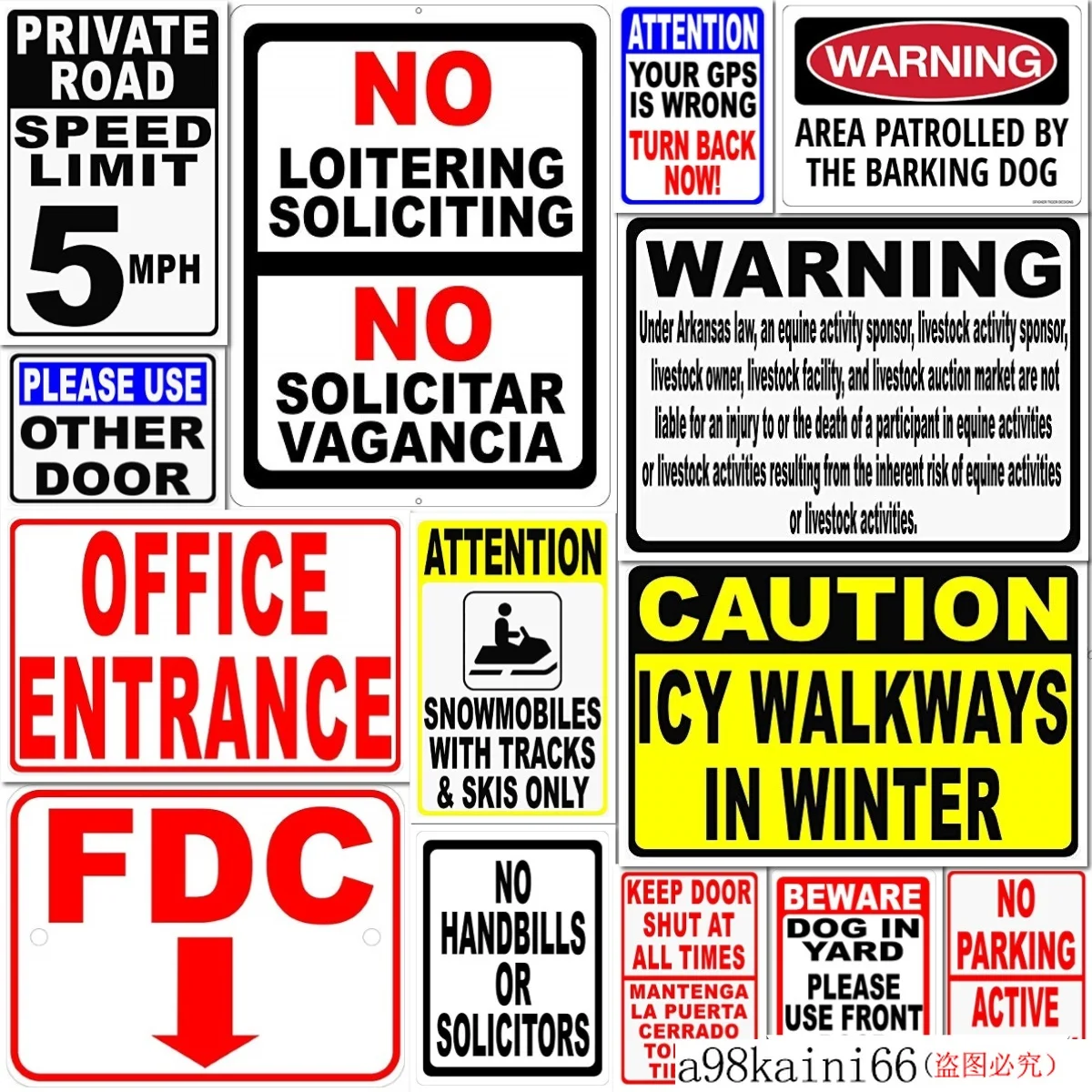 Новый металлический знак Осторожно, гололедица на дорожках зимой для безопасности в плохую погоду.