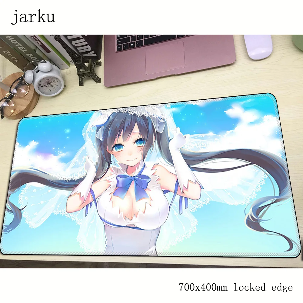 

DanMachi mousepad gamer 700x400X3MM gaming mouse pad Boy Gift notebook pc laptop Natural Rubber padmouse ergonomic mat