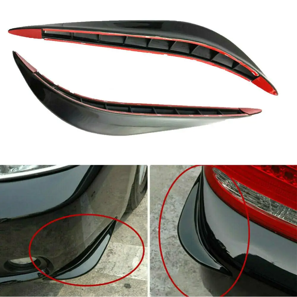 

80%HOT 2Pcs Auto Car Front Rear Bumper Corner Guard Cover Strip Anti-Scratch Protector