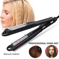 automatic hair straightener crimper professional corrugated curling iron small waver hair styling tool