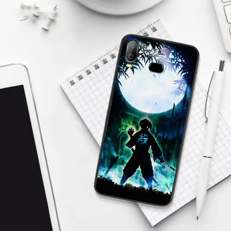 CUTEWANAN Demon Slayer Kimetsu No Yaiba Soft black Phone Case For Samsung A10 A20 A30 A40 A50 A70 A71 A51 A6 A8 2018 | Мобильные