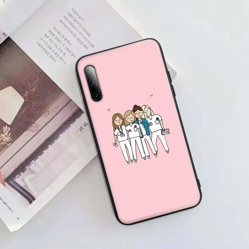 

Spain Cartoon Medicine Doctor Nurse Black Silicone Phone Case For Honor 7A Pro 7C 10i 8A 8X 8S 8 9 10 20 Lite Cover