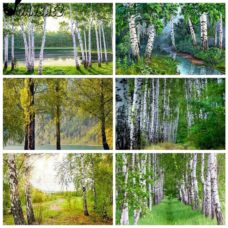 Набор для вышивки крестиком с изображением лесного пейзажа 5D мозаика сделай сам