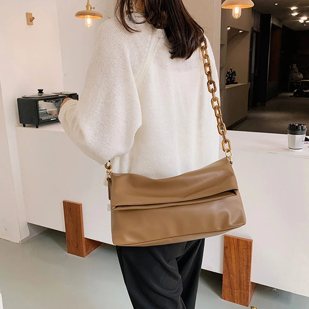 Сумки через плечо из искусственной кожи на цепочке для женщин сумки женские