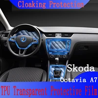 for skoda octavia a7 2019 car gps navigation protective film lcd screen tpu protective film screen protector decoration stickers