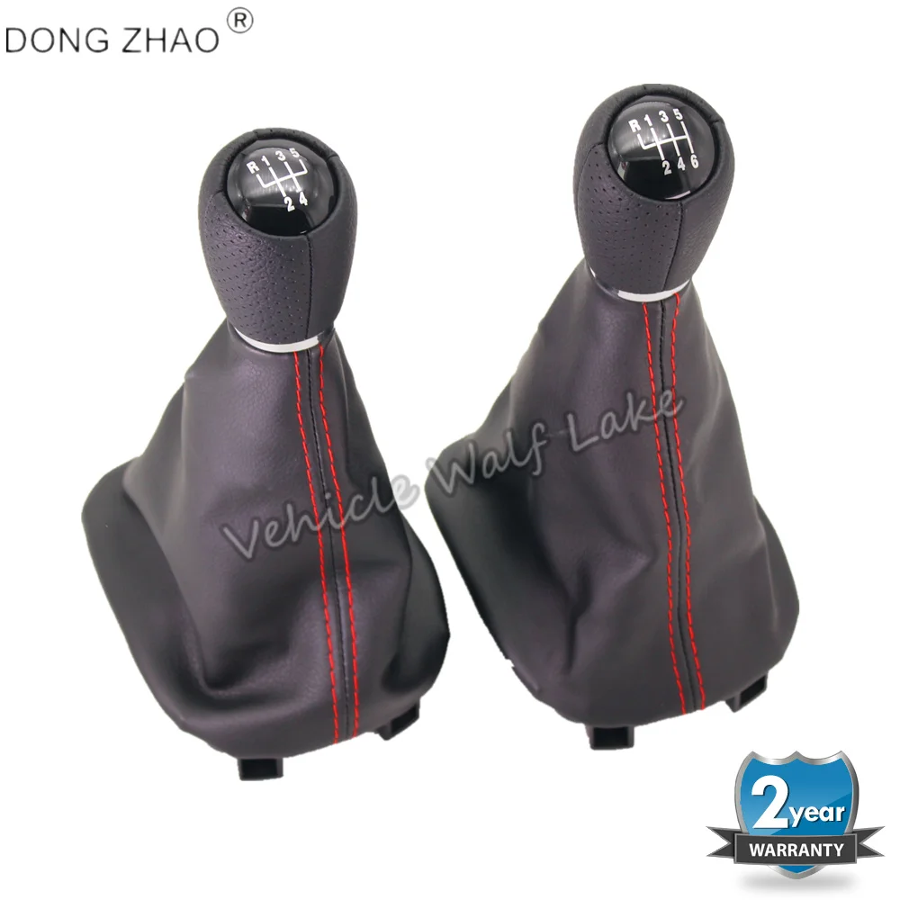 Рычаг переключения передач для Seat Toledo MK1 2002 2003 2004 5 / 6 скоростей с черным кожаным