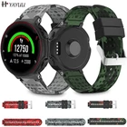 Силиконовый ремешок для часов Yayuu с принтом для Garmin Forerunner 220230235620630735XT, сменный Браслет, ремешок с пряжкой