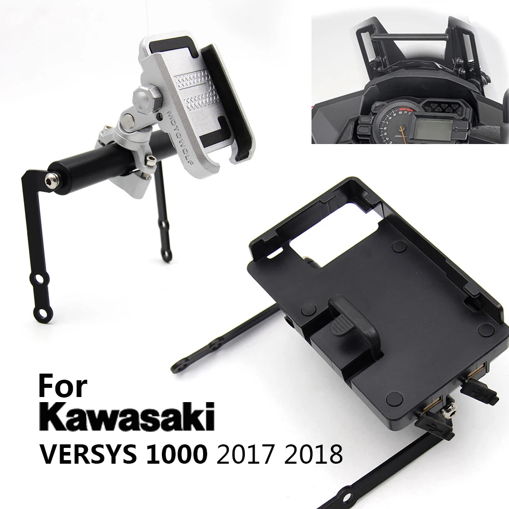Аксессуары для мотоциклов Kawasaki Versys 1000 VERSYS1000 2017 2018 модифицированный кронштейн Gps