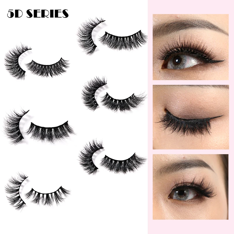 Модные 5D норковые волосы ресницы набор ручной работы натуральные длительное