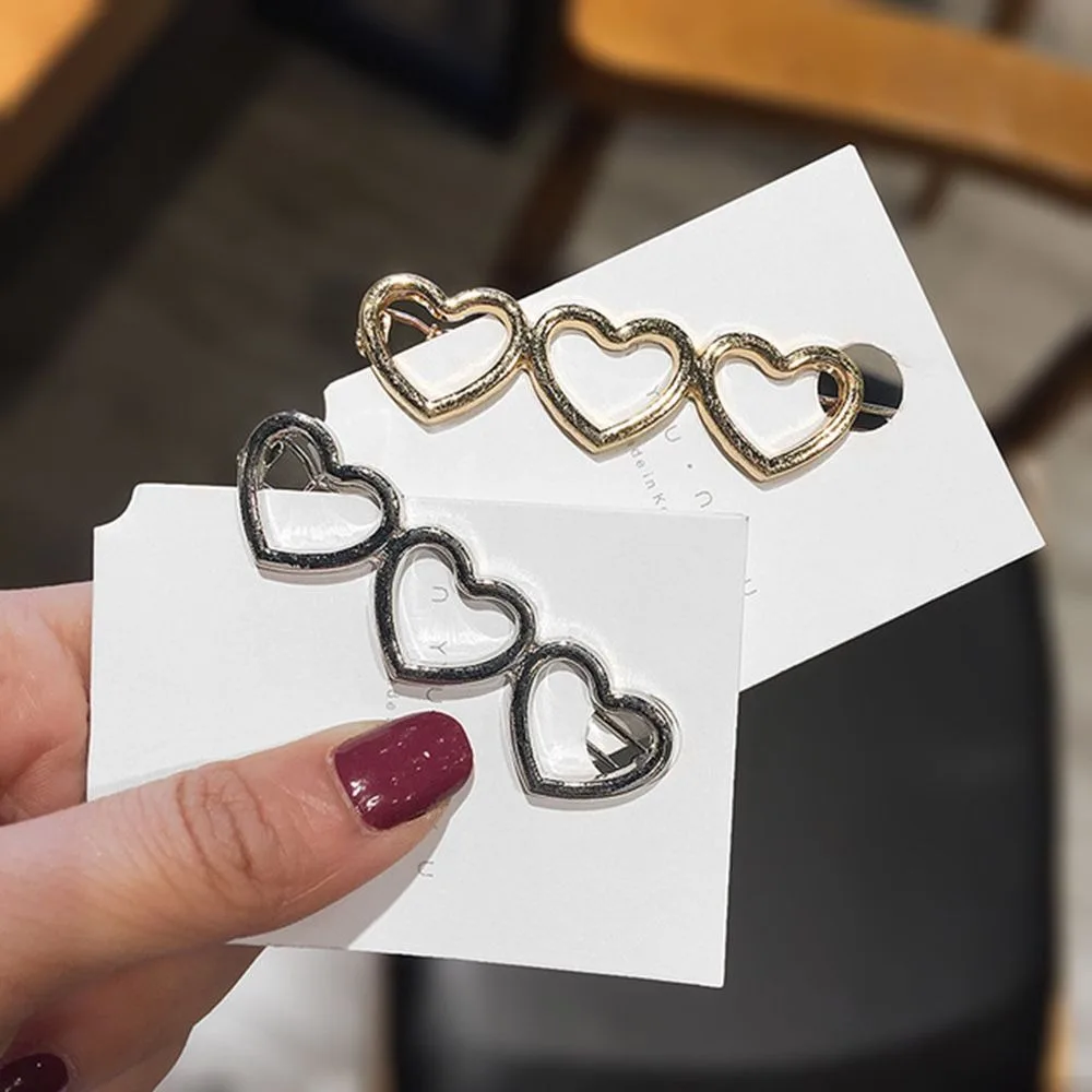 Новые женские милые жемчужные металлические заколки для волос золотые