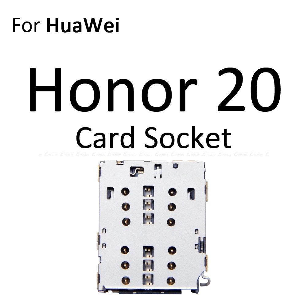 Карта Micro SD Sim карты слот, разъем для лотка адаптер Коннектор кард-ридера для HuaWei Honor вид 20 Pro Lite 20i контейнер держатель