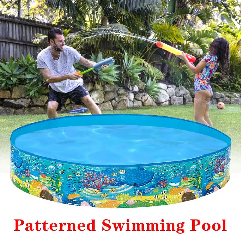

152x25cm Baby Children Round Swimming Pool Large Family PVC Swimming Pool Outdoor Summer Kids No Inflatable Paddling Pools