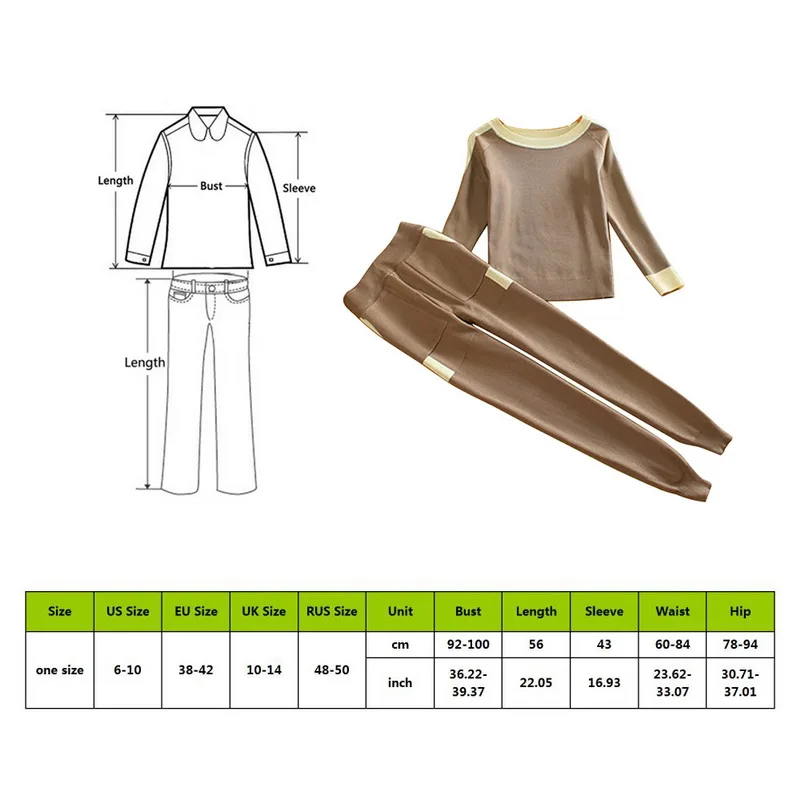 Vertvie Autumn Tracksuits Women Casual Knitted 2 Pcs Sets Female Knitwear Slim Sweater Tops Pants Warm Winter Suits | Женская одежда