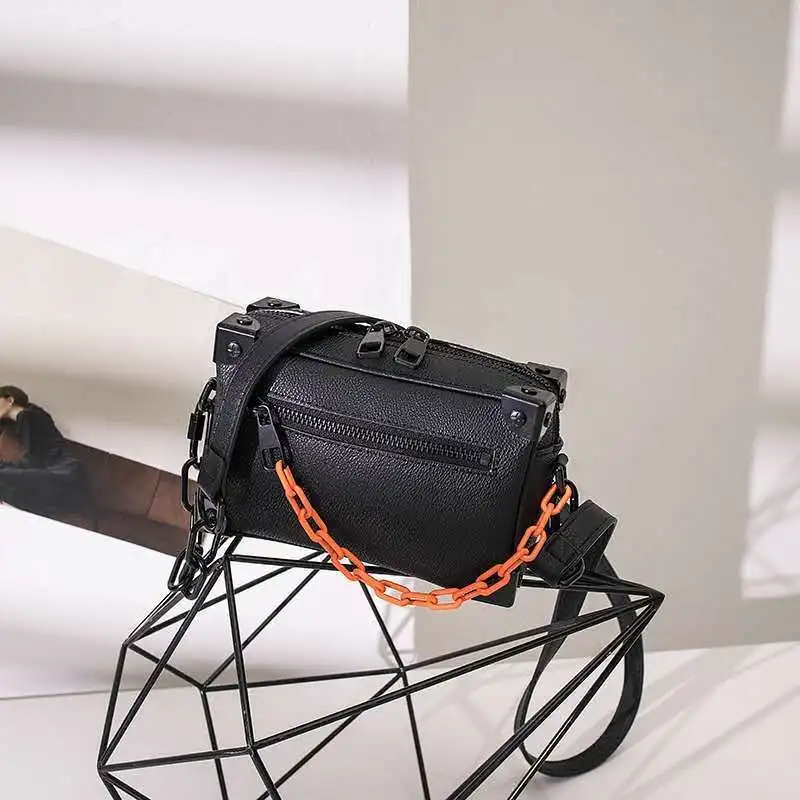 

Mini small box small square bag women's new chain box bag color matching handbag One Shoulder Messenger Bag