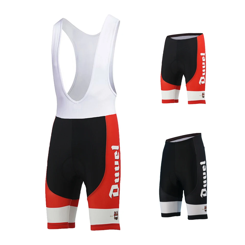 DUVEL Beer Summer Cycling Bib Ciclismo Bicicleta Cycling Clothing Red Bib Shorts Quick Dry Bicycle Gear Bike Wear Can Custom
