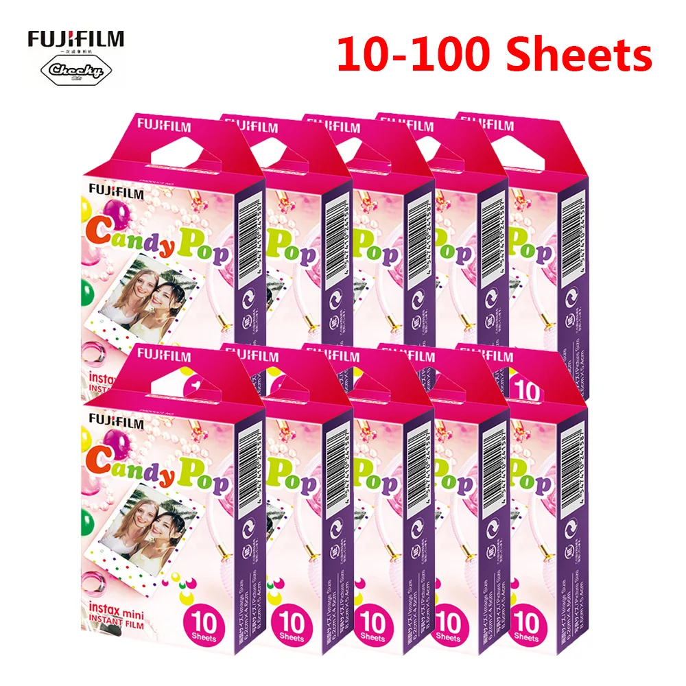 Fujifilm Instax Mini 10 100 листов мультфильм мгновенный фото бумага пленка для Fuji 8 9 70 7s 50s 50i
