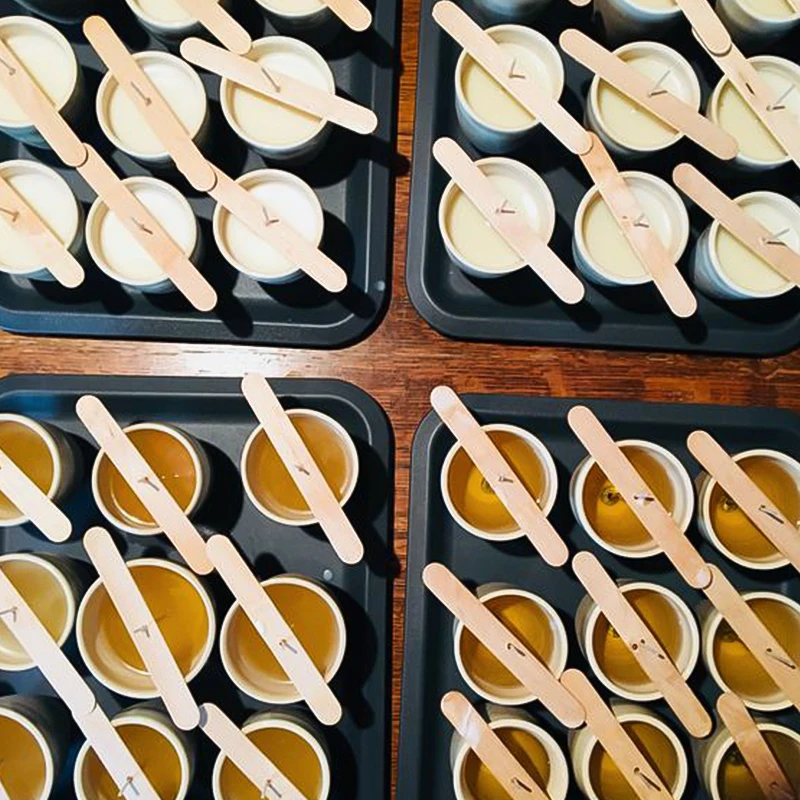 DIY ручной работы Цвет белый пчелиный воск специальный контейнер для изготовления