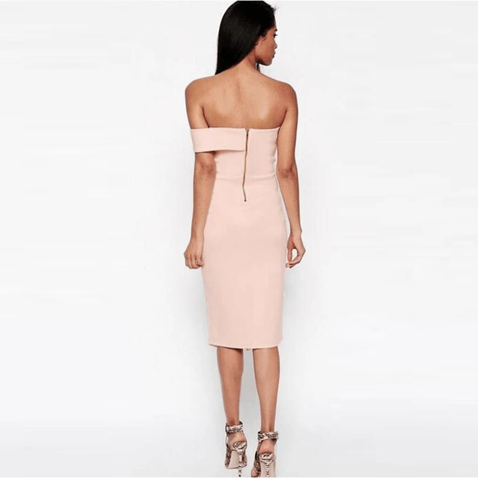 Абрикосовое красное черное Бандажное платье Новинка лета 2019 без рукавов