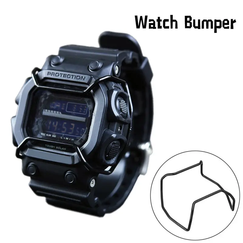 Матовый черный часы бампер Чехол протектор провода щитки для G Shock GX 56 GXW gx56 gxw56