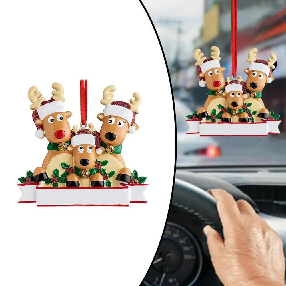 Украшение для автомобиля Рождественская елка подвеска семейство оленей
