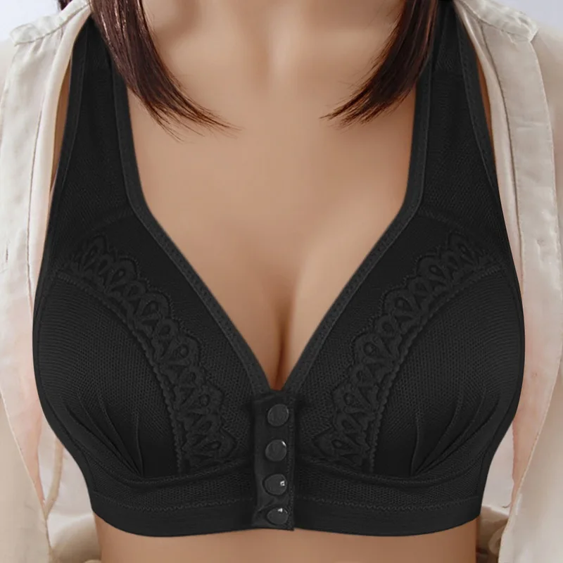Бюстгальтер без стальных колец удобное регулируемое нижнее белье большого
