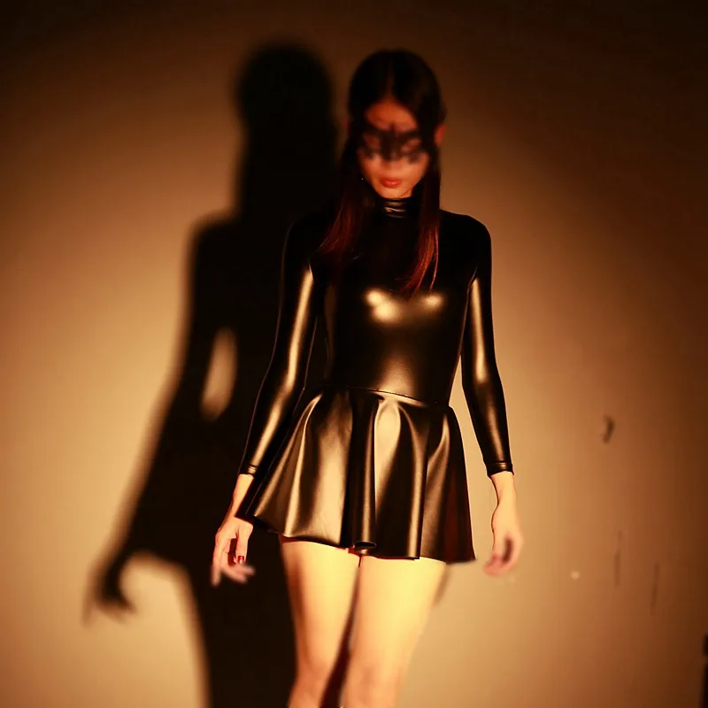 Пикантная женская обувь из кожи для костюмированной вечеринки на Хэллоуин