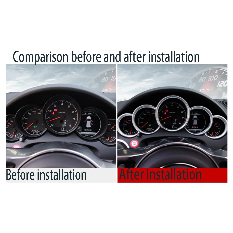

For Porsche Cayenne dashboard trim ring retrofitting 11-17cayenne dashboard frame Cayenne interior special parts