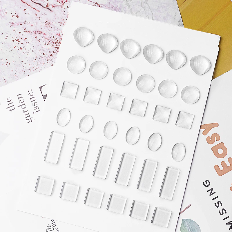 Прозрачный стеклянный дисплей для дизайна ногтей 10 шт. демонстрации гель-лака