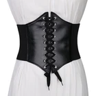 Женский ремень средневековой длины, пояс, винтажный женский черный корсет под грудью, декоративный бандажный стиль