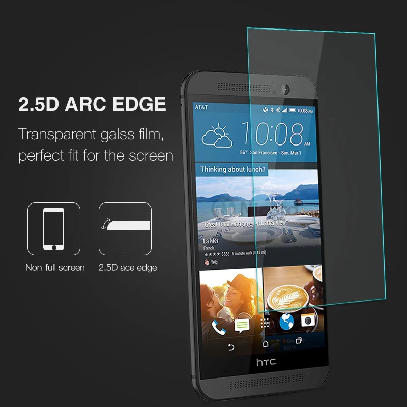 2 Pcs For HTC One M9 Protective Glass Screen Protector Phone Film Safety Tremp For HTC One M7 M8 M9 Plus E8 E9 Plus U12 Plus