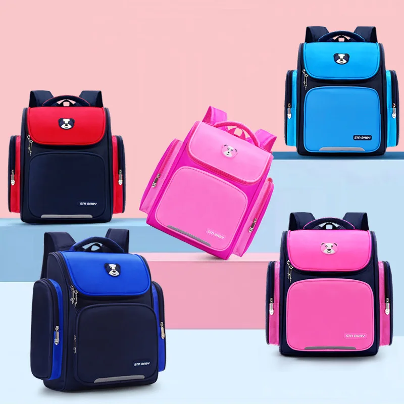 

New Style Aerospace Bag Schoolbag for Elementary School Students Printed Words Logo Large-Volume Korean-style CHILDREN'S Book Ba