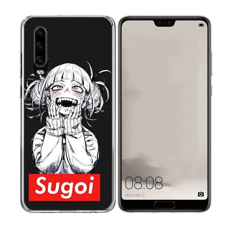 Чехол Sugoi Senpai аниме Waifu из мягкого ТПУ для Huawei Honor 10 9 lite P Smart Z Plus 2018 8S 8X Y5 Y6 Y7 Y9 2019