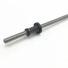 Funssor 1 шт. TR8x8 TR8x2 T тип свинцовый винт 300 мм345 мм400 мм + анти-люфт Delrin POM гайка для обновления Prusa i3 reworkAnet A8 3D