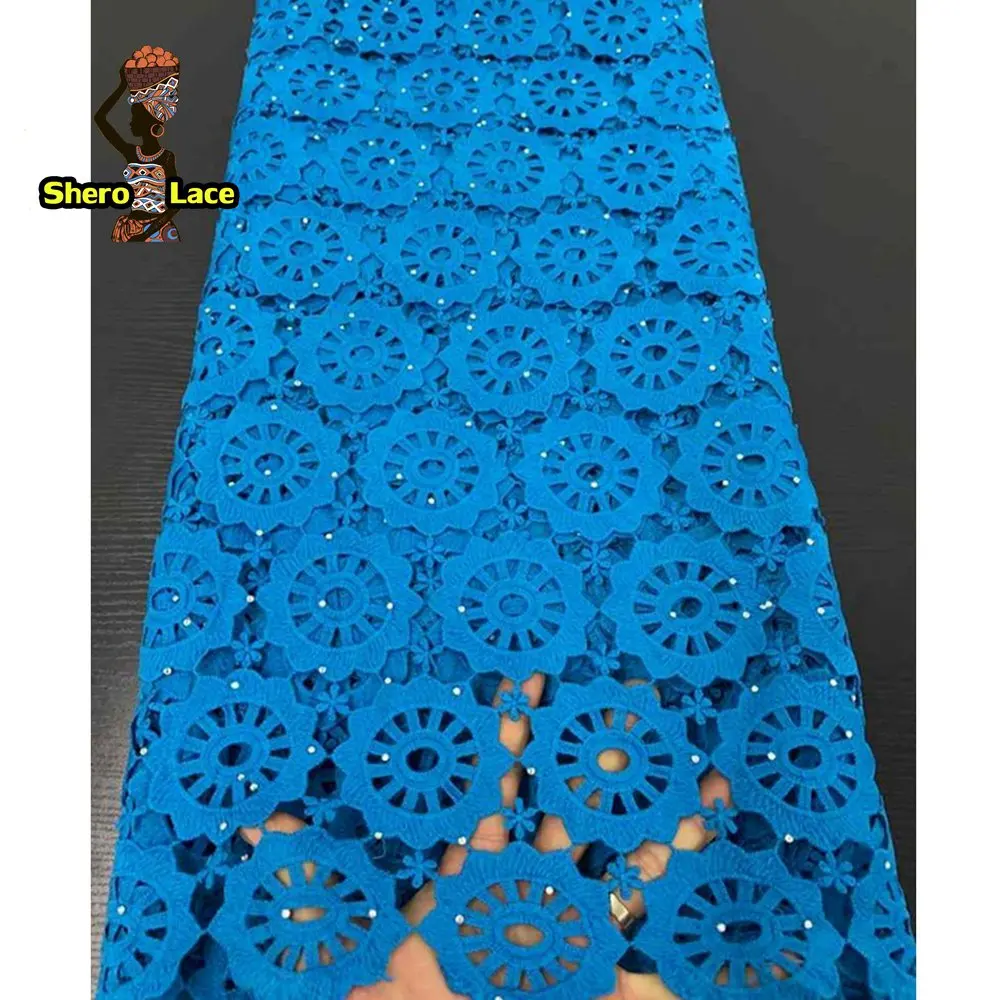 Color 3 Фиолетовый цвет гипюр кружевной ткани шнур для вышивки кружева красивый водорастворимый для одежды - Цвет: Color 3