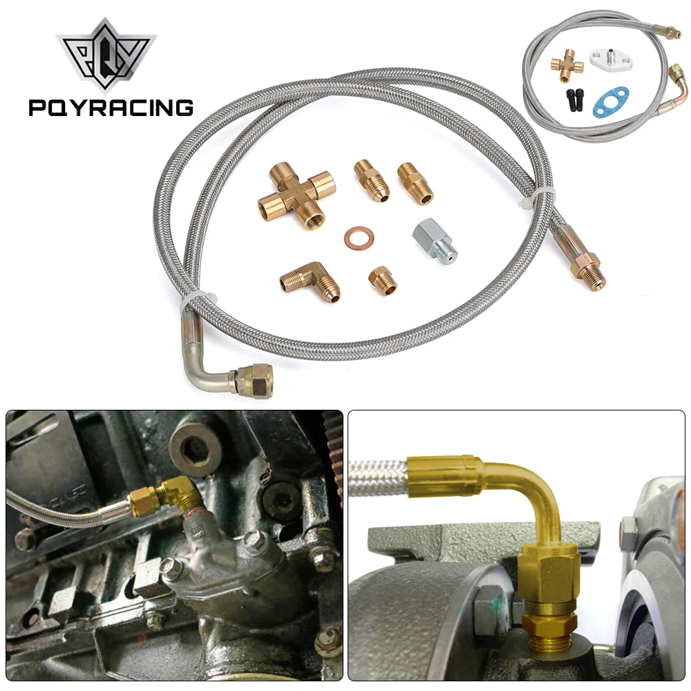 PQY -  Turbocharger Oil Feed Line Kit 1/8NPT 4AN 38