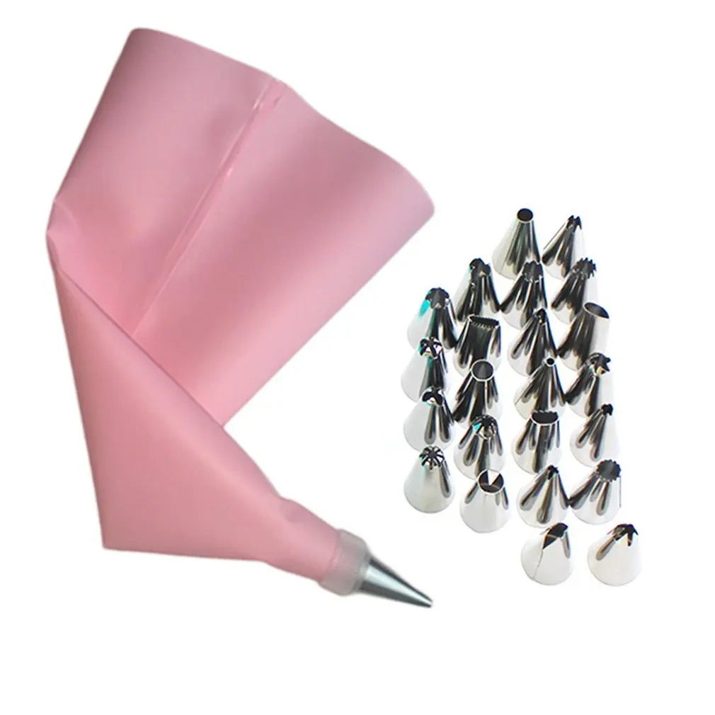 Decorating Mouth 26pc Small Pacifier 12 Inch Portable Bag Cake Set Baking Tools |