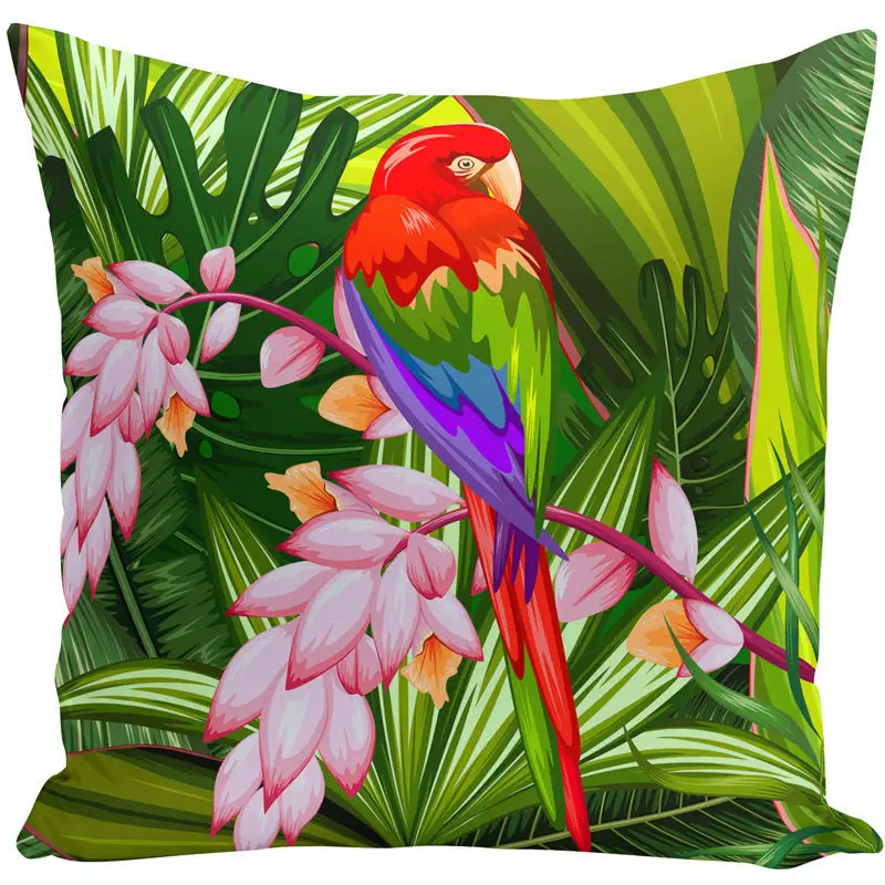 Наволочка для подушки с акварельным принтом декоративная наволочка рисунком