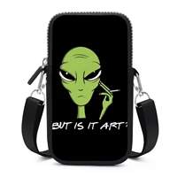 alien shoulder bag fashion funny mobile phone bag outdoor student purse