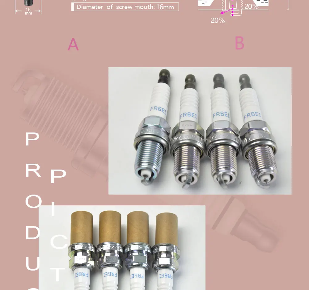 Новая иридиевая Свеча зажигания FR6EI MN163236 MN163235 FR5EI для Mitsubishi Eclipse Endeavor Galant Lancer 4