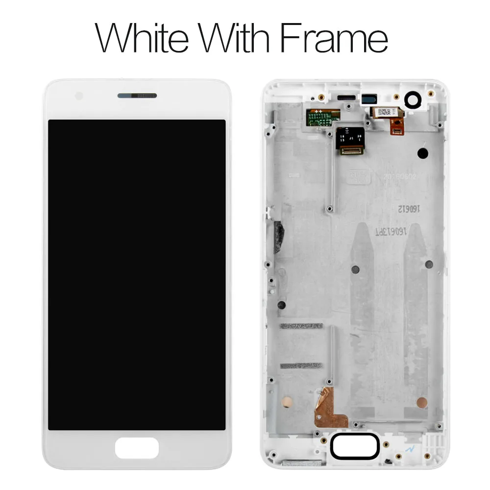 White with frame Протестированный 5,0 дюймовый дисплей для lenovo ZUK Z2 lcd с рамкой сенсорный экран для lenovo ZUK Z2 Дисплей lcd - Цвет: White with frame
