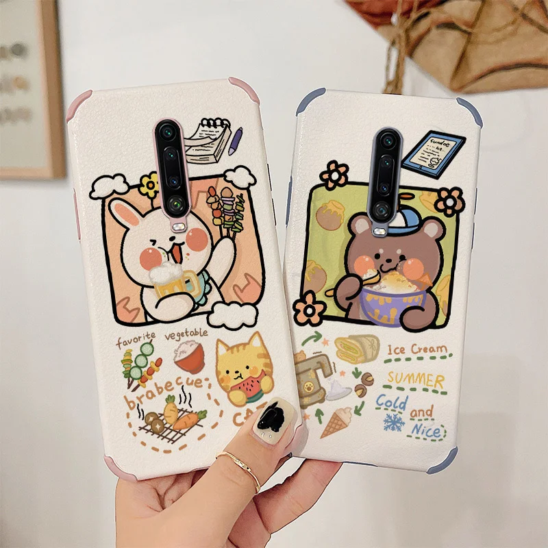 

Rabbit Eating Actively Phone Case For Xiaomi Redmi K30 K30Pro Pro Liquid Silicone Cover