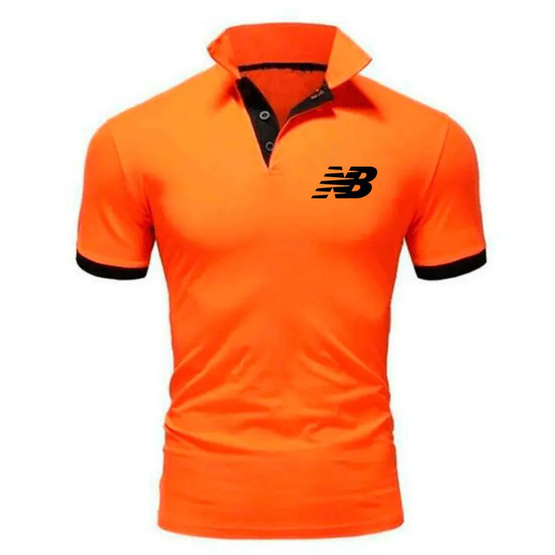 

2021 Summer Casual Cotton fashion brand Polo Shirt for Men Short-sleeved Patchwork Men's Polos Quality Summer Brand Men Clothing
