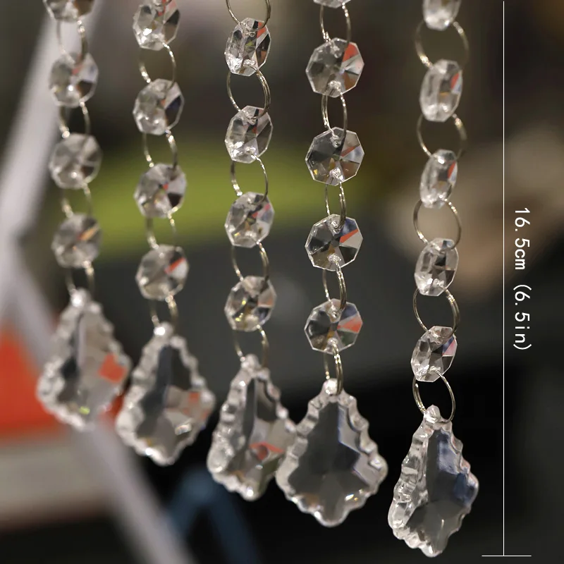 5 шт. занавес с акриловыми бусинами подвеска в виде кленового листа декор для