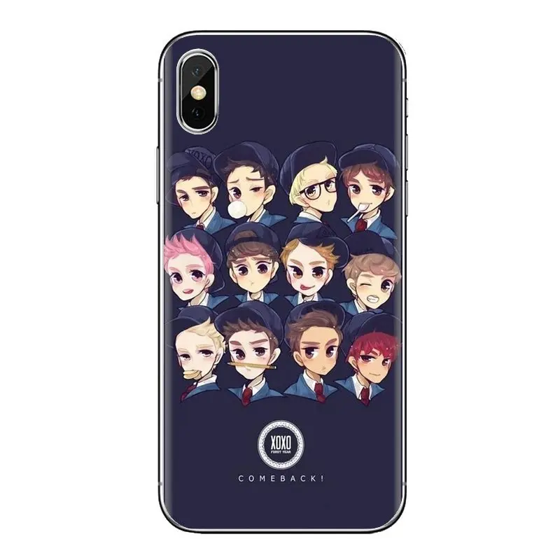 EXO band k-pop kpop Soft Transparent Cases Covers For LG G3 G4 Mini G5 G6 G7 Q6 Q7 Q8 Q9 V10 V20 V30 X Power 2 3 K10 K4 K8 2017 |