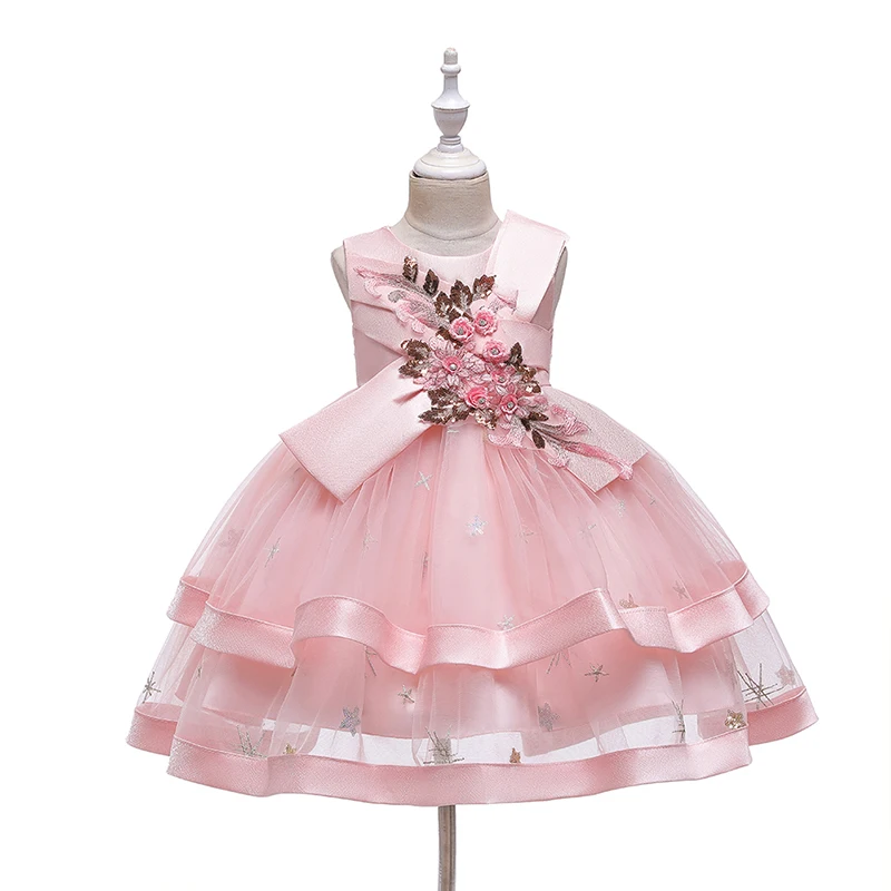 Girls Dress Elegant New Year Princess Children Party Dress Wedding Gown Kids Dresses for Girls Birthday Party Dress Vestido Wear